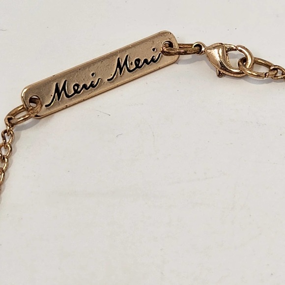 Meri Meri Watermelon Gold Tone Chain Necklace Acrylic Fruit Pendant Summer - Picture 4 of 5